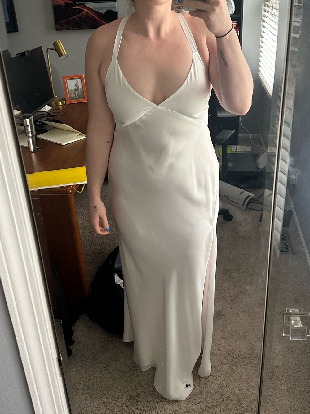 Show Me Your MuMu Anderson Dress in White - Picture 5 of 6